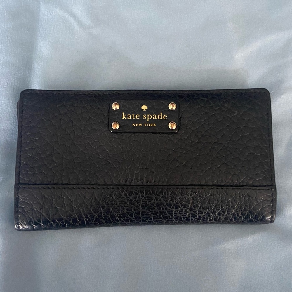 Kate Spade Black Pebble Wallet